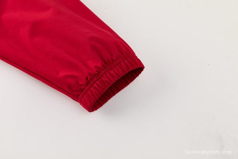 26/27 Belgium  Black Full Zipper Hooded Jacket Tracksuit + Long Pants