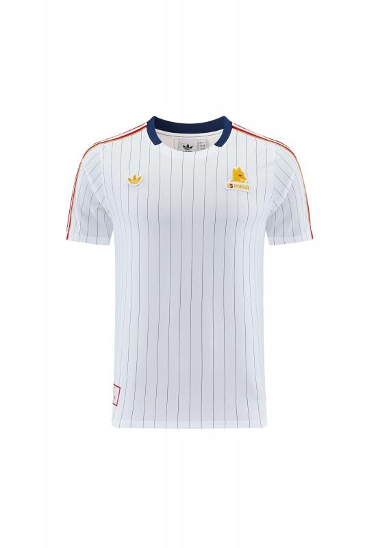 26/27 AS Roma White Short Sleeve+Soccer Shorts