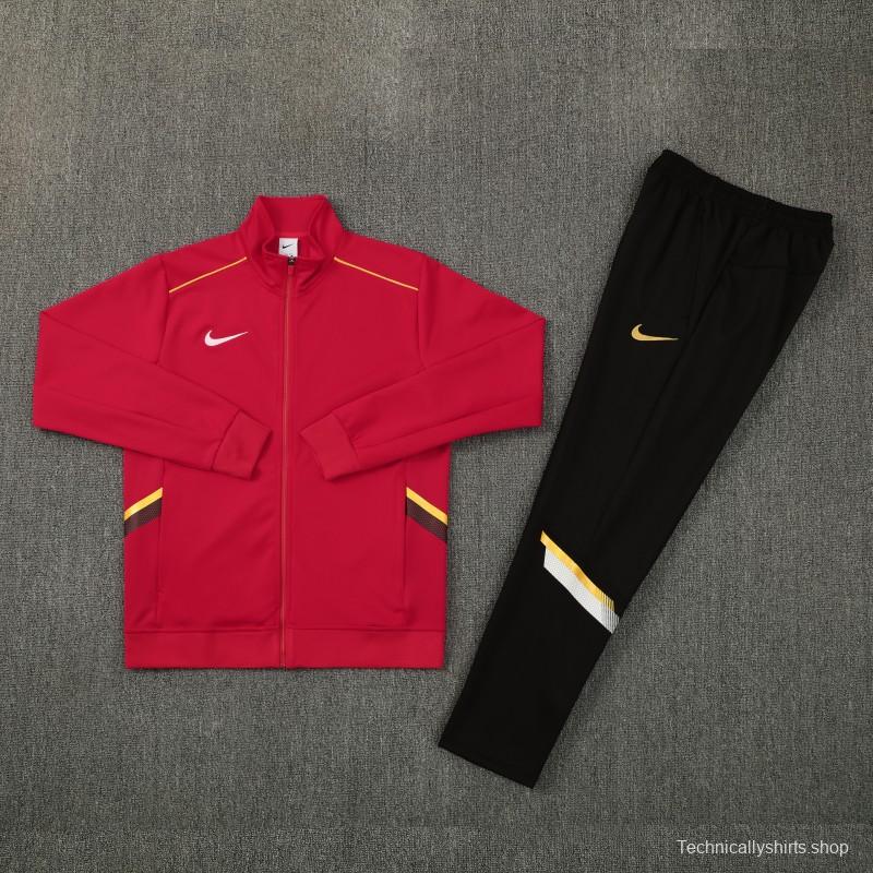 2026 Nike Red Full Zipper Jacket + Long Pants