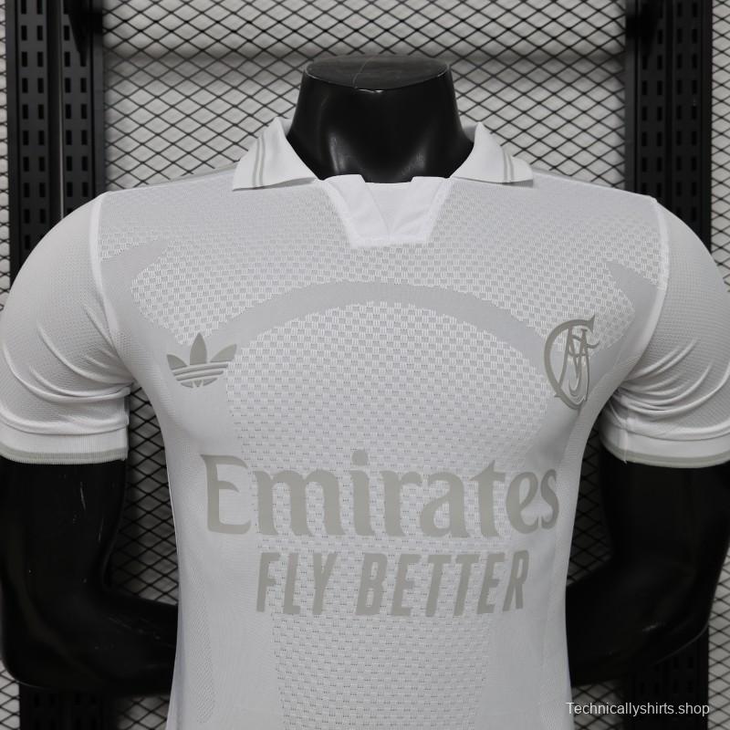 Player Version 26/27 Real Madrid All-White Tonal 125th Anniversary Jersey