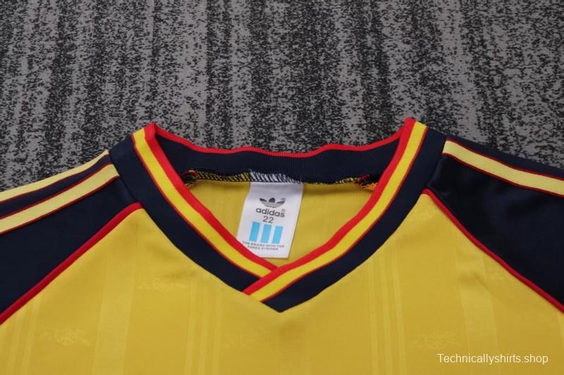 Retro Kids 88/90 Arsenal Yellow Away Jersey