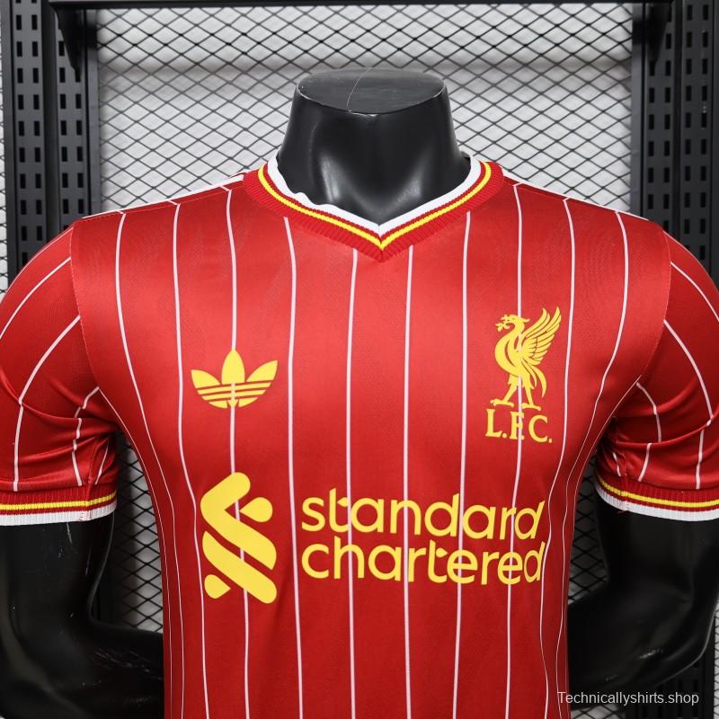 Player Version 26/27 Liverpool Red with White Pinstripe Home Jersey