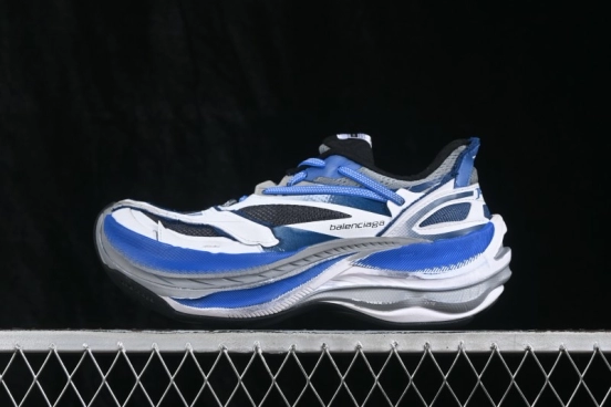 Balenciaga Jet Embossed Print Round-Toe Chunky Low-Top Dad Shoes - WMRTN9041