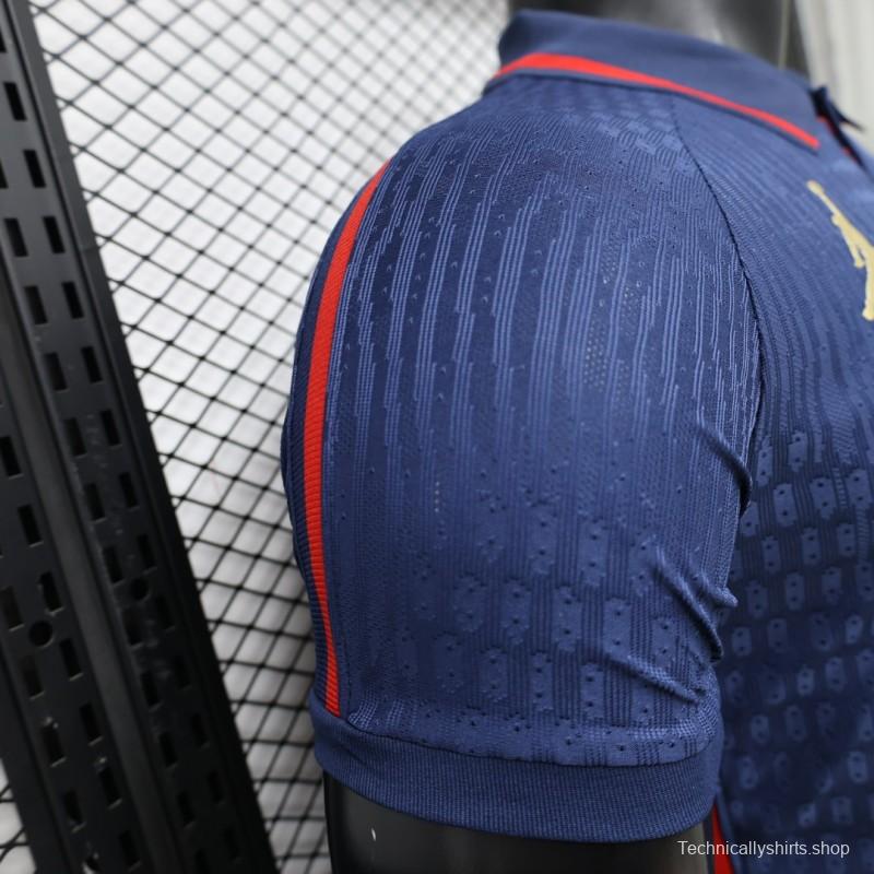 Player Version 26/27 PSG Blue Polo Collar Jersey