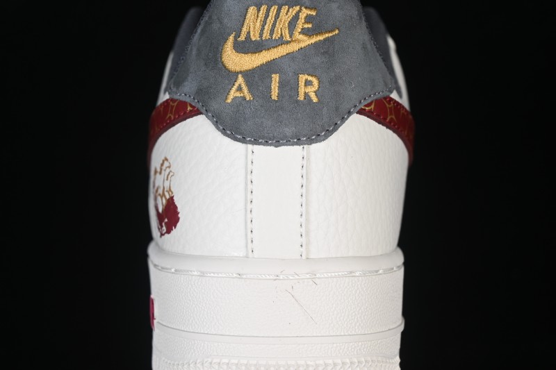 Nike Air Force 1 '07 Low Chinese New Year Edition Running Shoes with Premium Leather and Gold Accents - NH0601-507