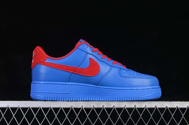 Nike Air Force 1 '07 Low Year of the Horse Limited Edition Casual Sneakers with Blue Flame and Red Accents - DF0188-128