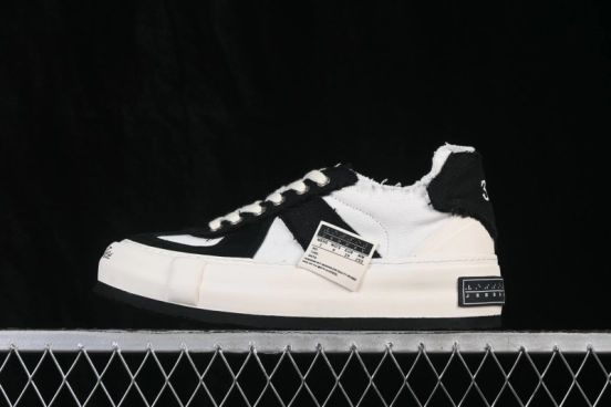 xVESSEL Wu Jianhao Low-Top Deconstructed Chunky Sole Casual Shoes with Tweed Design - S19X001B