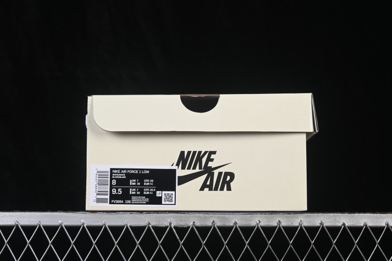 Nike Air Force 1 '07 Low Basketball Sneakers with Full-Length Air Cushioning - FV3694-106