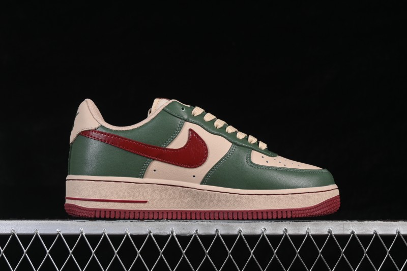 Nike Air Force 1 '07 Low Year of the Horse Limited Edition Casual Sneakers with Emerald Green and Apricot Accents - NH0601-518