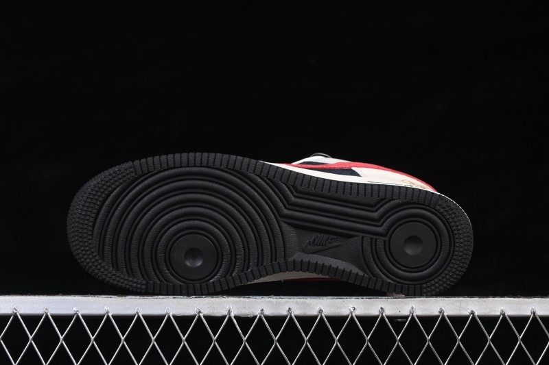 Nike Air Force 1 '07 Low Lunar New Year Red and Black Fortune Low-Top Casual Sneakers - XD0028-011