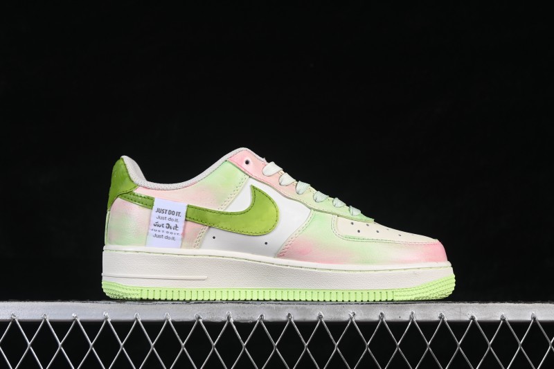 Nike Air Force 1 '07 Low 'Childhood Sweethearts' Limited Edition Casual Sneakers with Bamboo Motif and Hand-Painted Details - FB1839-515