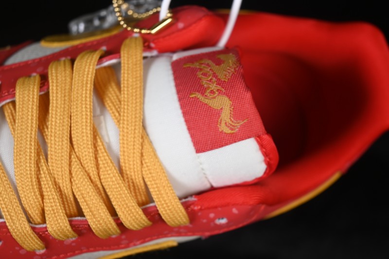 Nike Air Force 1 '07 Low Chinese New Year Limited Edition White Red Gold Splatter Low-Top Casual Skateboarding Shoes - DF0188-131