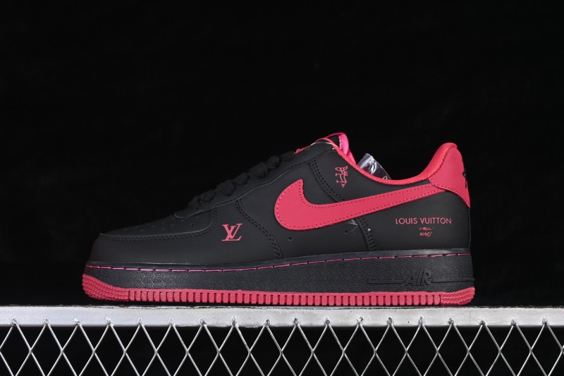 Nike Air Force 1 '07 Low Chinese New Year Edition Black and Rose Gold Basketball Sneakers - FV3694-102