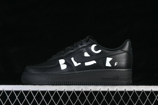 Nike CDG x Air Force 1 '07 Low Collaborative Sneakers with Full-Grain Leather Upper - IB9949-001