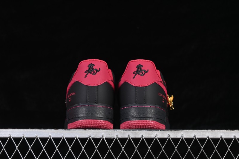 Nike Air Force 1 '07 Low Chinese New Year Edition Black and Rose Gold Basketball Sneakers - FV3694-102