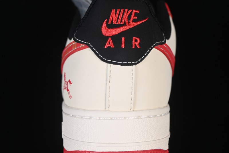 Nike Air Force 1 '07 Low Year of the Horse Limited Edition Red & Gold Casual Skateboarding Shoes - FC1688-260