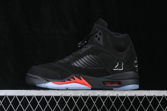 Air Jordan 5 Retro OG Halloween Black Glow-in-the-Dark Basketball Shoes - HQ7978-001