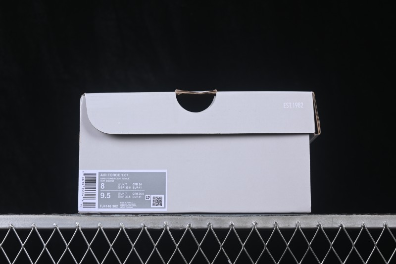 Nike Air Force 1'07 Low Casual Sneakers with Full-Length Air Cushion - FJ4146-302