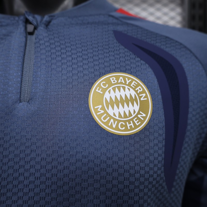 Player Version 26/27 FC Bayern München Long Sleeve Home Navy Jersey