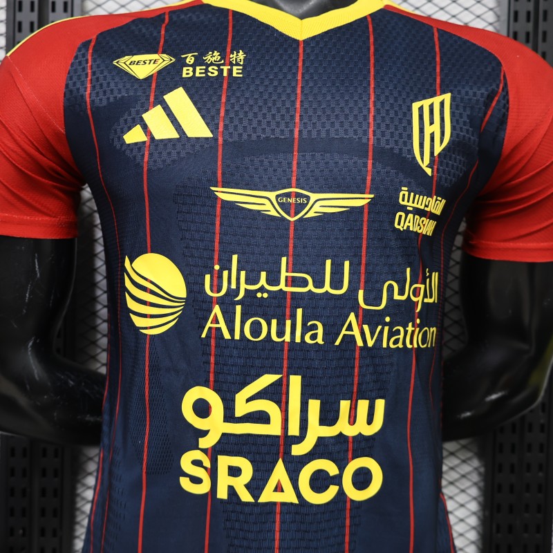 Player Version 26/27  Al-Qadsiah Third Navy Red Jersey