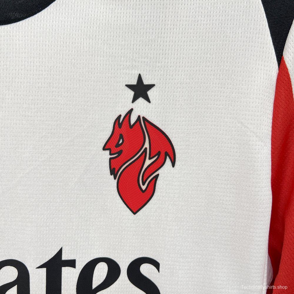 2025/26 Mens AC Milan Away Long Sleeve Jersey