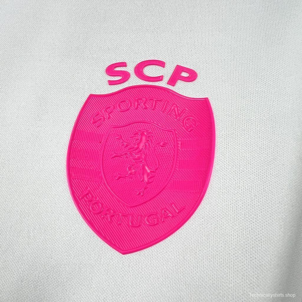 2025/26 Mens Sporting CP Pink October Jersey