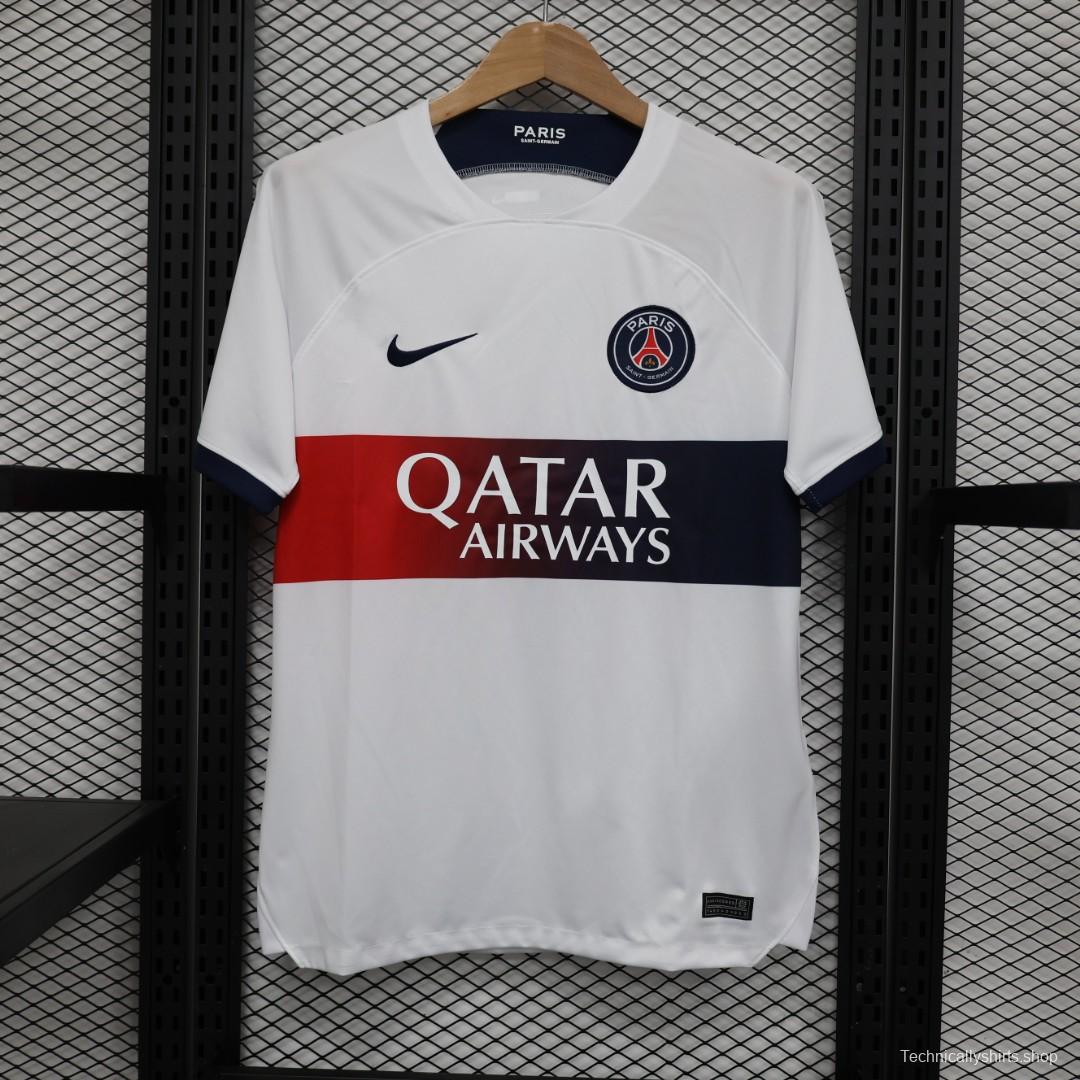 23/24 PSG Away White Jersey