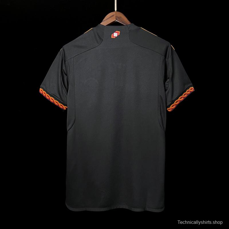 23/24 Roma Third Black Jersey