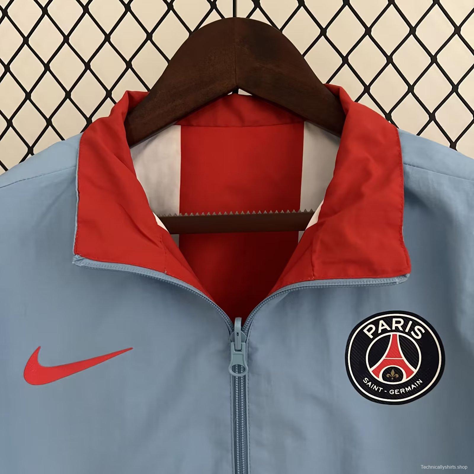 23/24 PSG Blue/Red Stripe Reversible Jacket