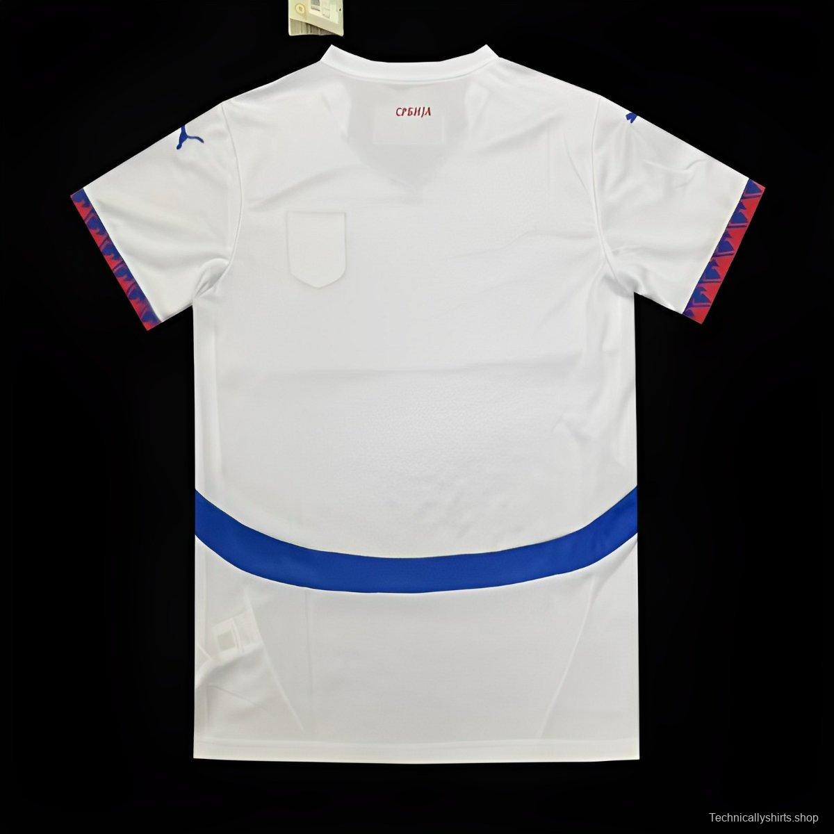 2024 Serbia Away White Jersey