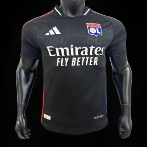 Player Version 24/25 Olympique Lyonnais Away Black Jersey