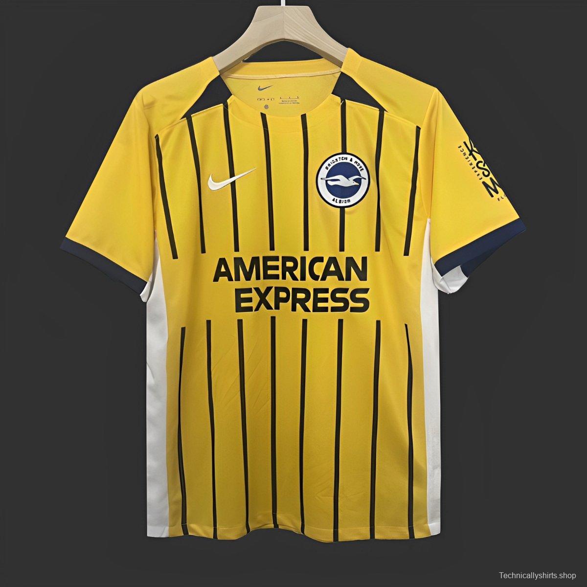 24/25 Brighton Hove Albion Away Yellow Jersey