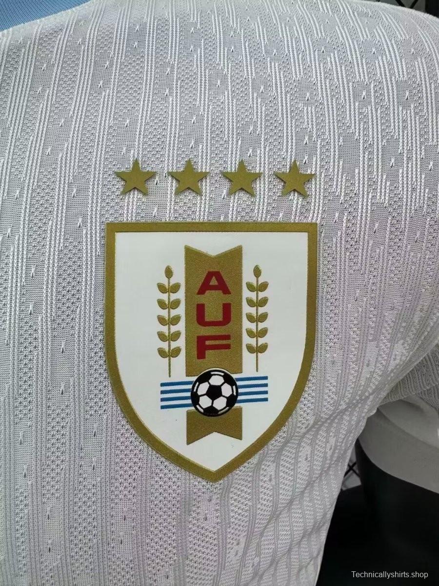 Player Version 2024 Uruguay Away White Jersey