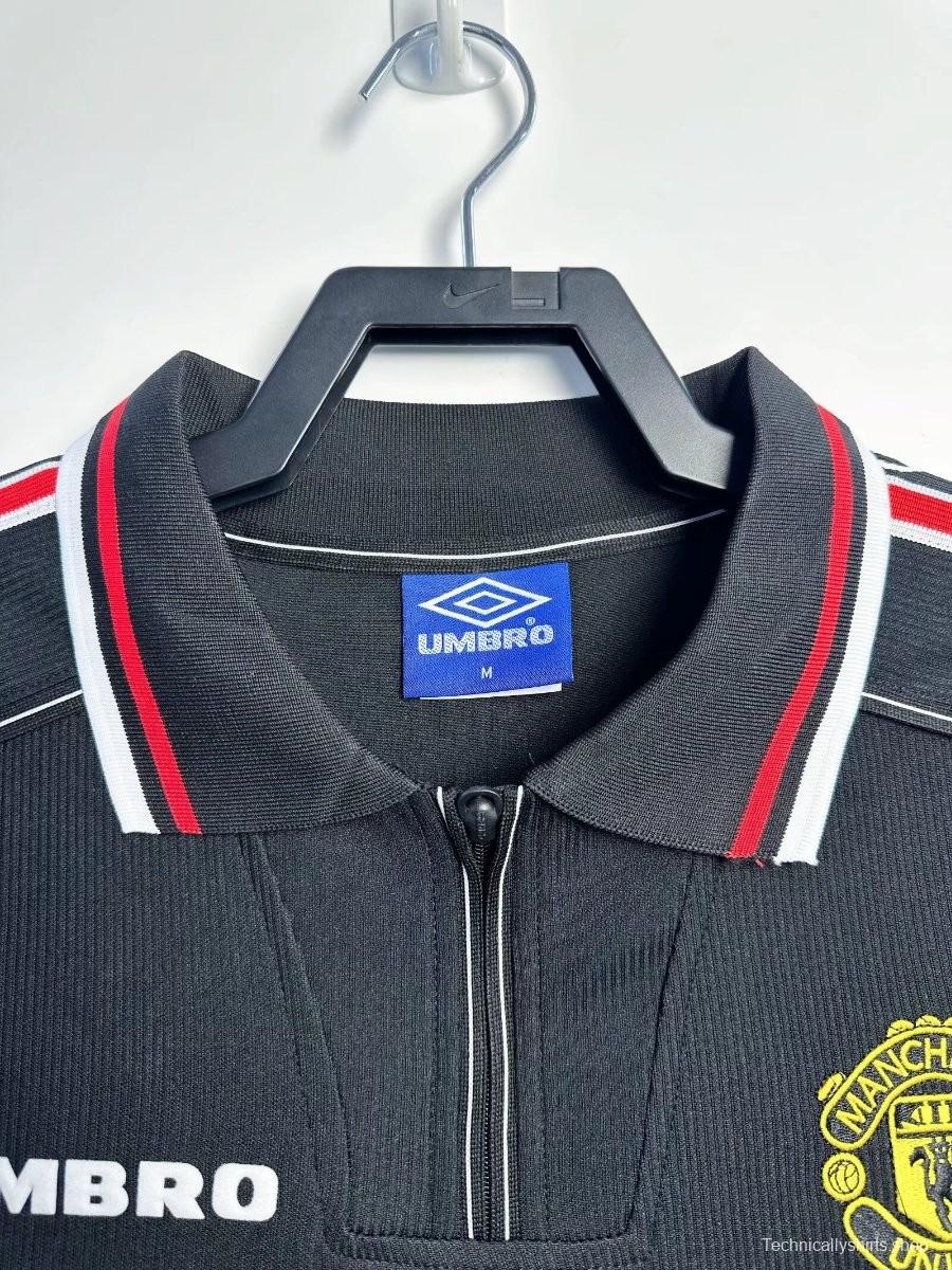 Retro 98/99 Manchester United Goalkeeper Navy Jersey