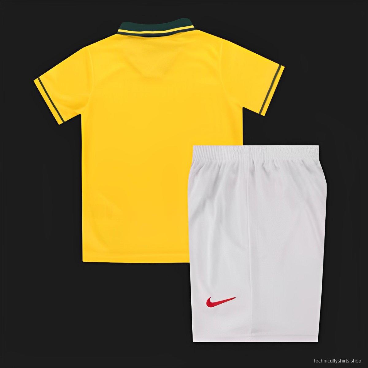 Retro Kids 1994 Brazil Home Jersey
