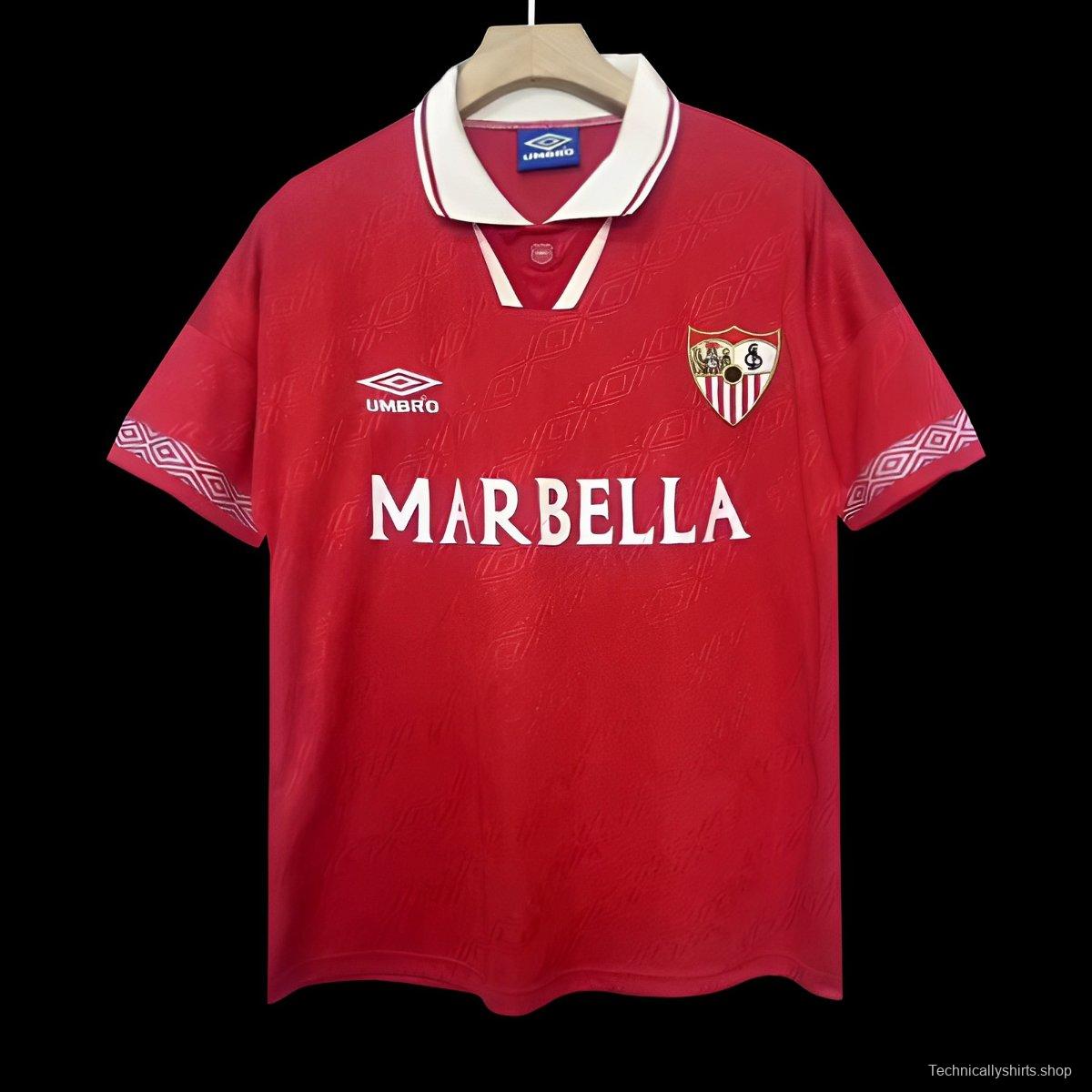 Retro 94/96 Sevilla Away Red Jersey