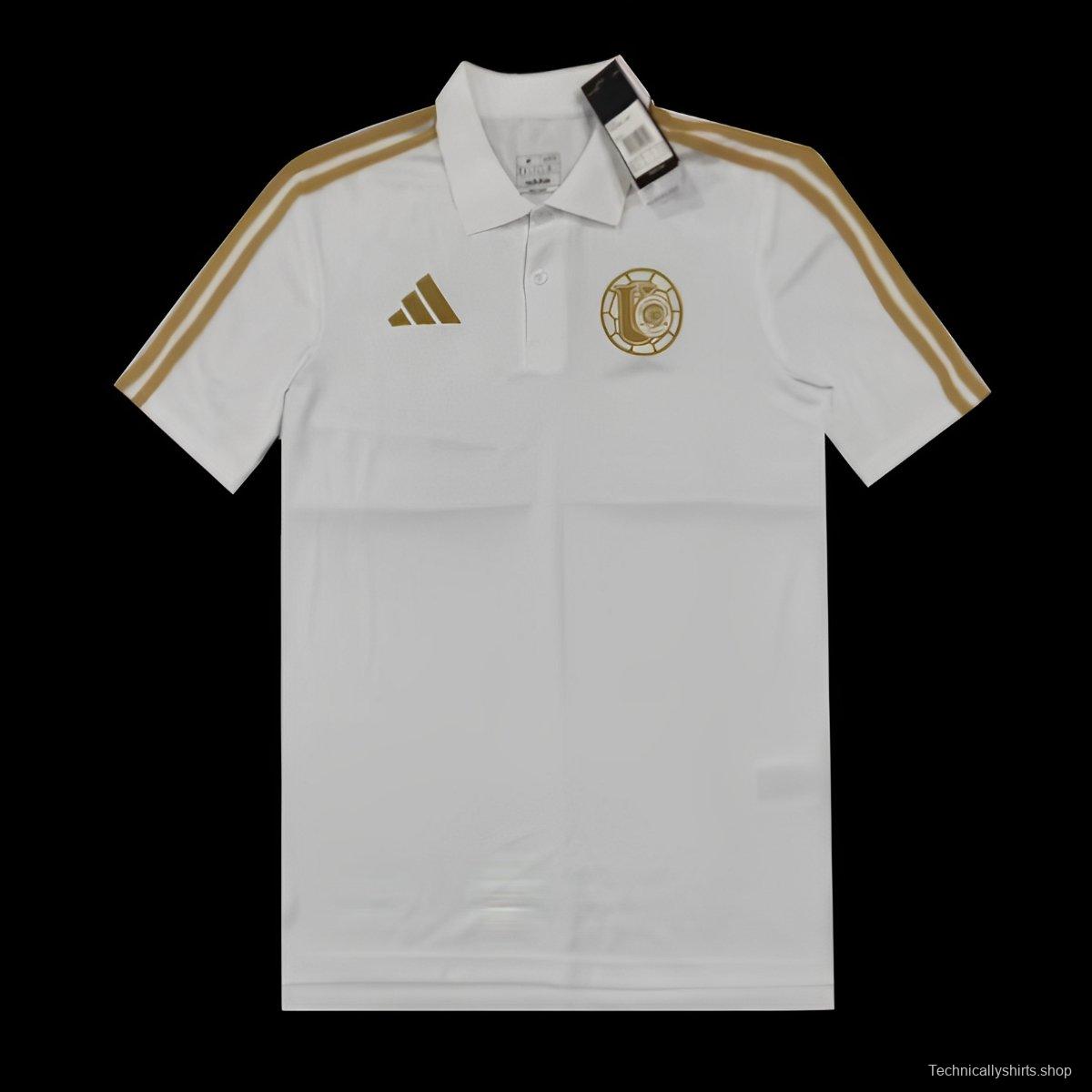 25/26 Adidas Tigres UANL DNA Polo White Jersey