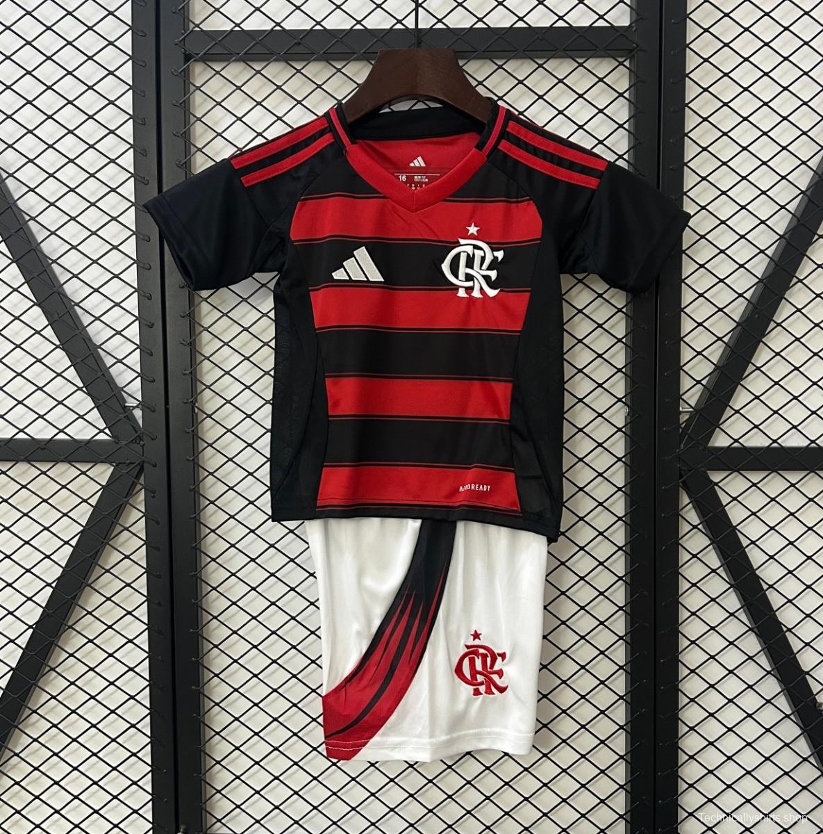 25/26 Kids Flamengo Home Size 16-28 Jersey