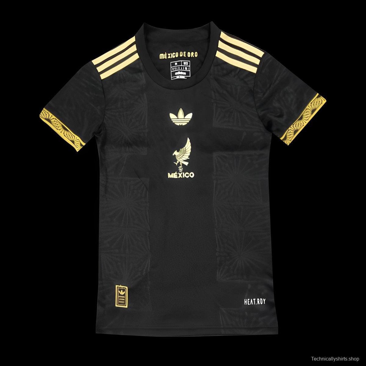 Women 2025 Mexico Gold Cup Black Special Jersey