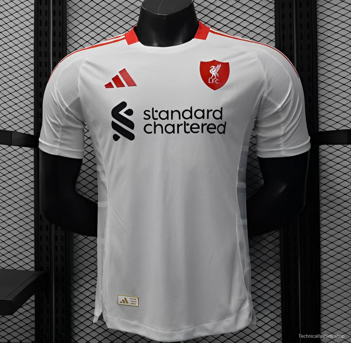 Player Version 25/26 Liverpool Away White Jersey