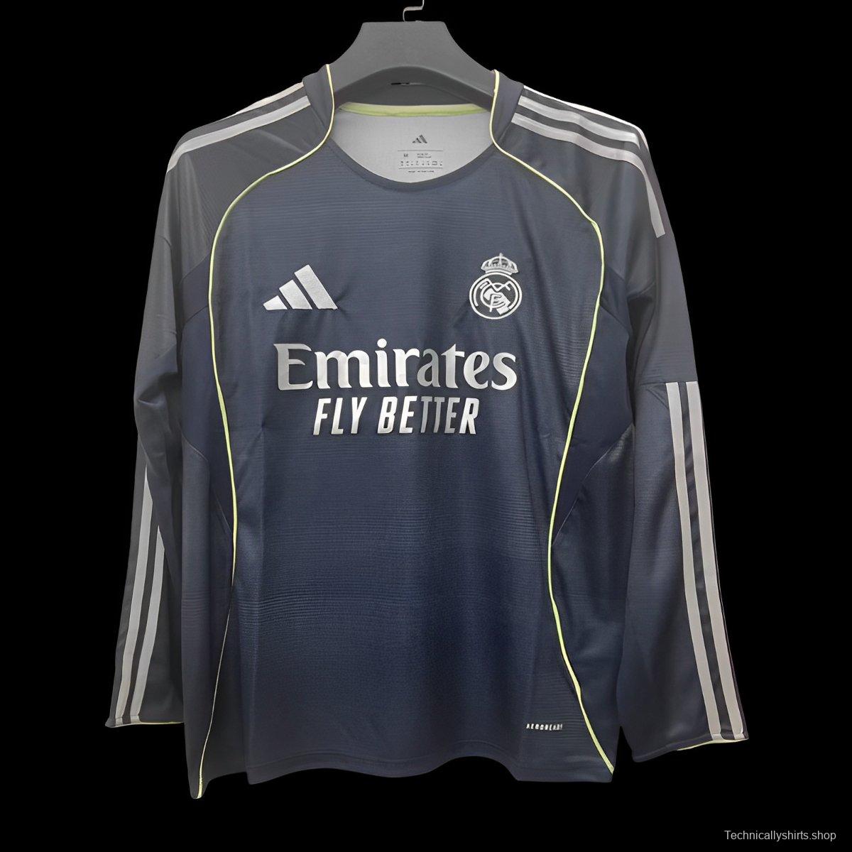 25/26 Real Madrid Away Long Sleeve Jersey