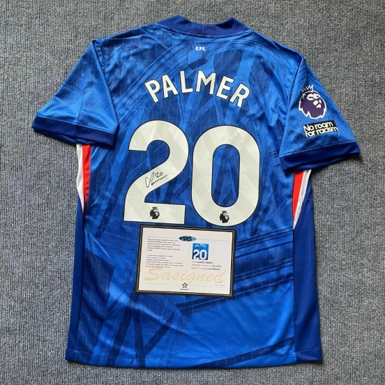 Cole Palmer chelsea #10 25/26 signed + coa