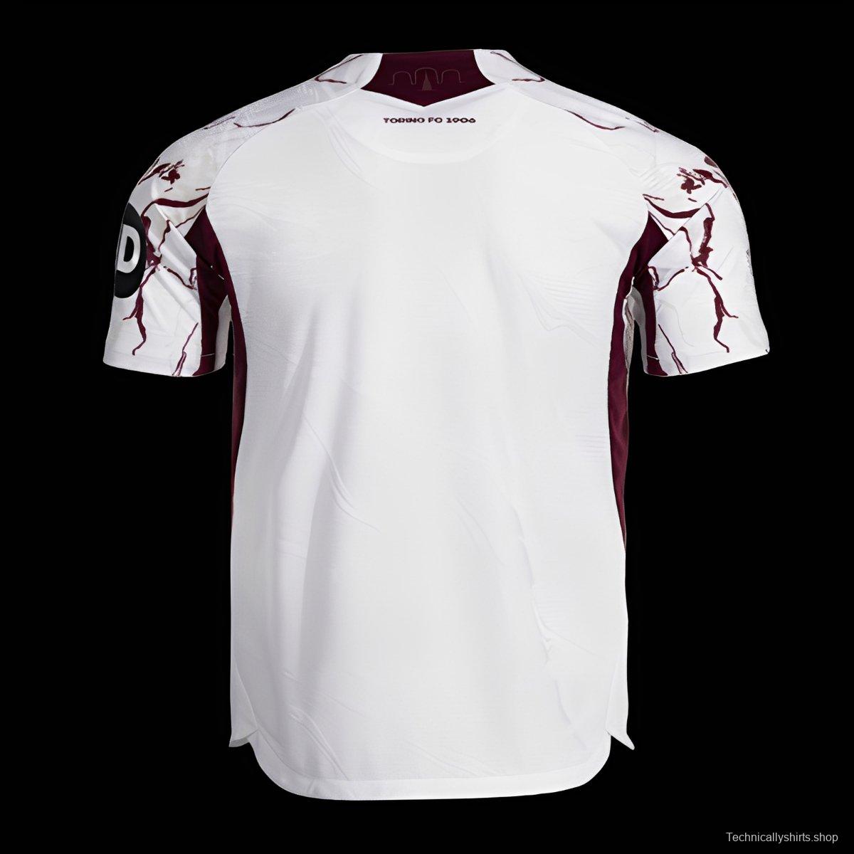 25/26 Torino Away White Jersey