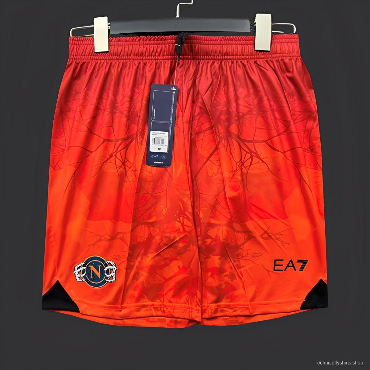 2025/26 Mens Napoli Halloween Orange Shorts