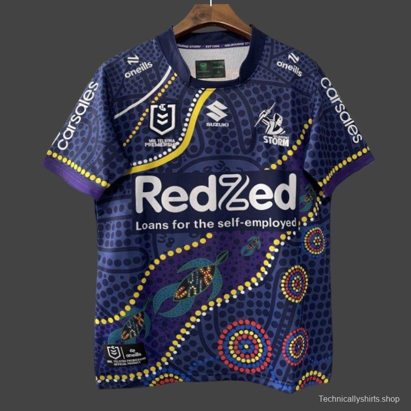 25/26 Melbourne Storm Navy with Indigenous Art Jersey