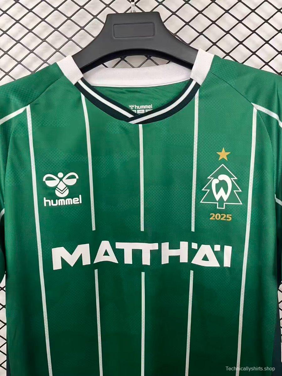 25/26 Werder Bremen Christmas Green Jersey