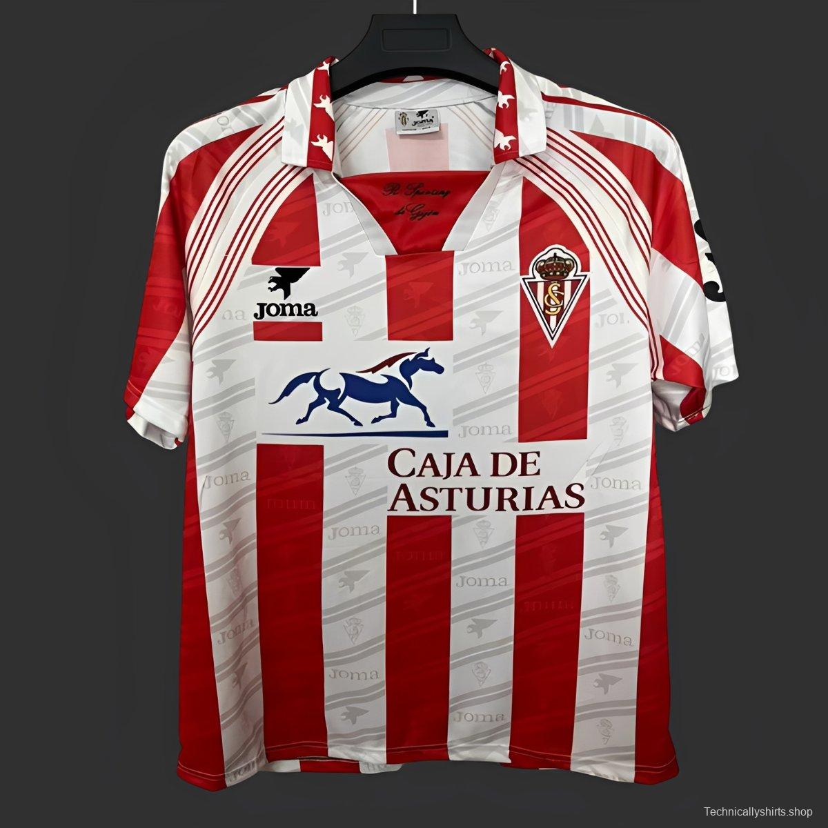 Retro 95/96 Sporting Gijon Home Jersey