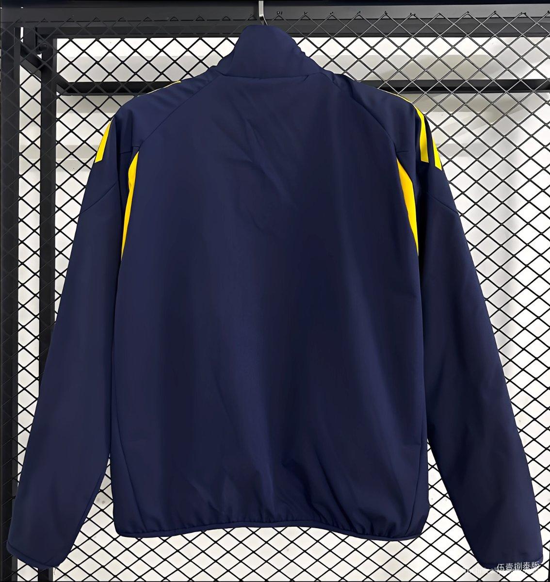 25/26 Boca Juniors Navy Full Zipper Windbreaker