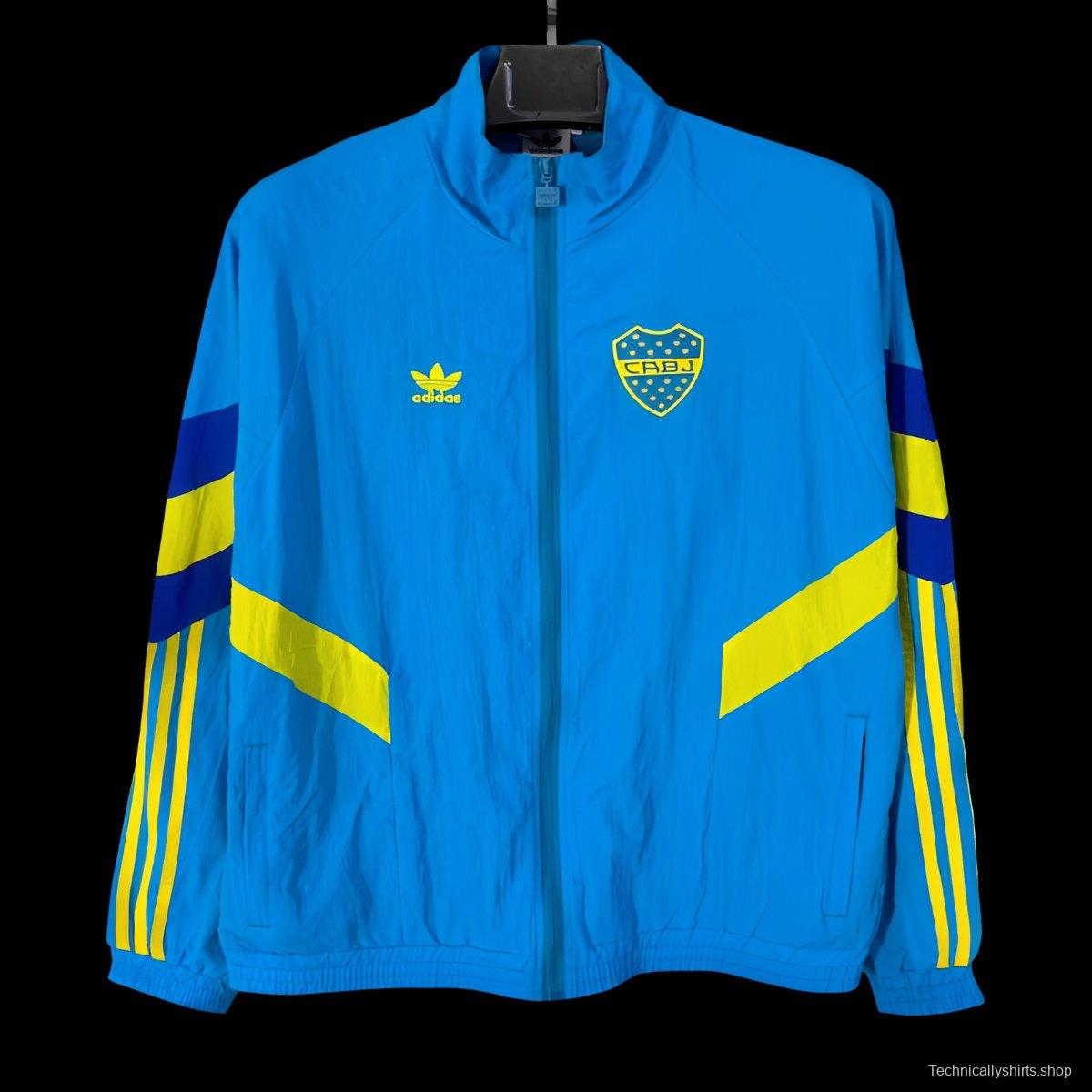 25/26 Boca Juniors Blue Full Zipper Windbreaker