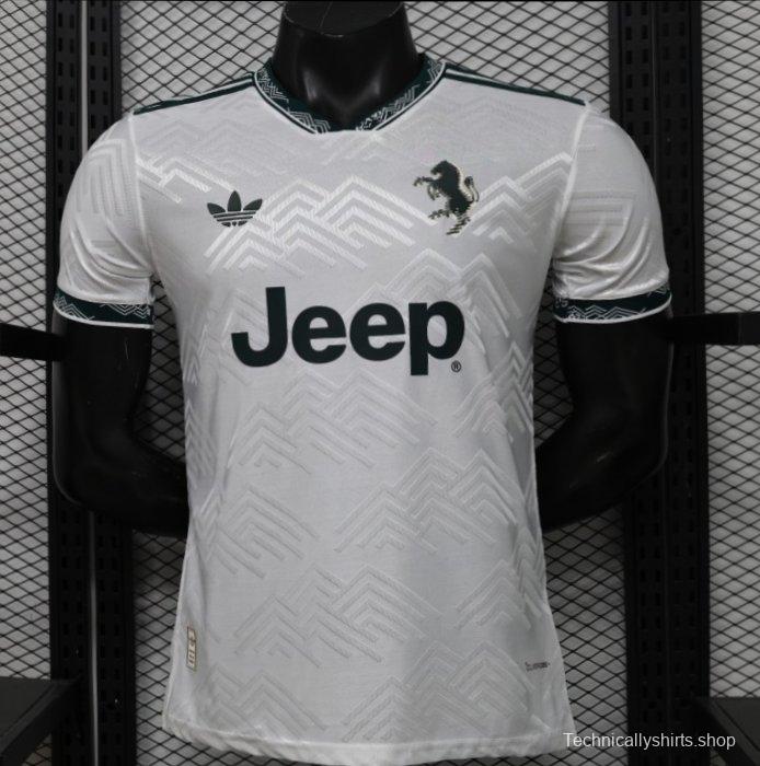 Player Version 26/27 Juventus White with Dark Green Special Edition Jersey